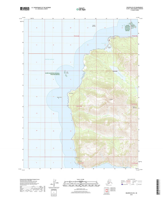 Seldovia B-6 SE Alaska US Topo Map Image