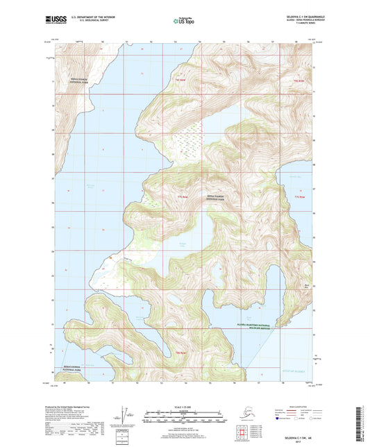 Seldovia C-1 SW Alaska US Topo Map Image