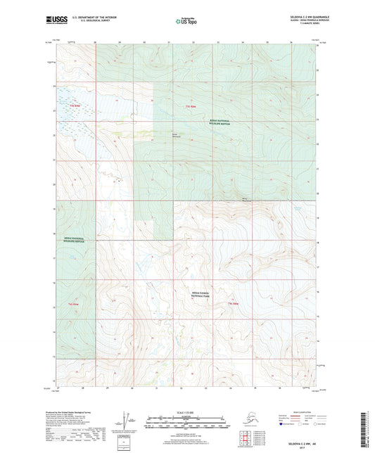 Seldovia C-2 NW Alaska US Topo Map Image