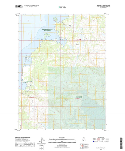 Seldovia C-3 NW Alaska US Topo Map Image