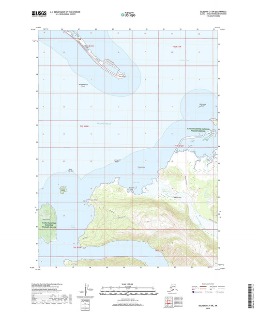 Seldovia C-4 SW Alaska US Topo Map Image