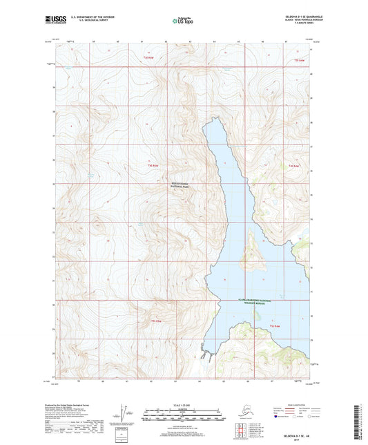 Seldovia D-1 SE Alaska US Topo Map Image