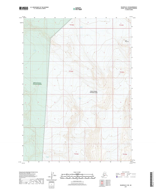 Seldovia D-1 SW Alaska US Topo Map Image