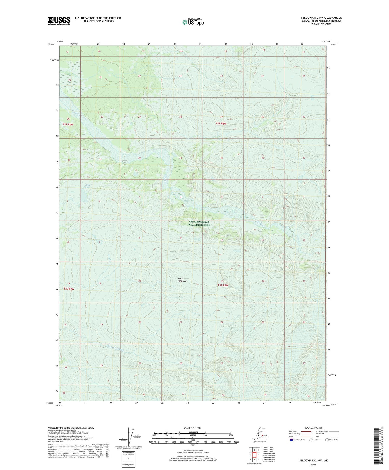Seldovia D-2 NW Alaska US Topo Map Image