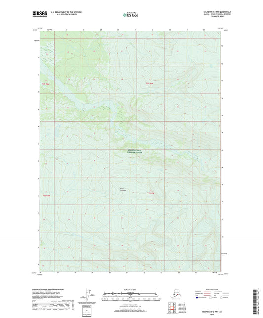 Seldovia D-2 NW Alaska US Topo Map Image