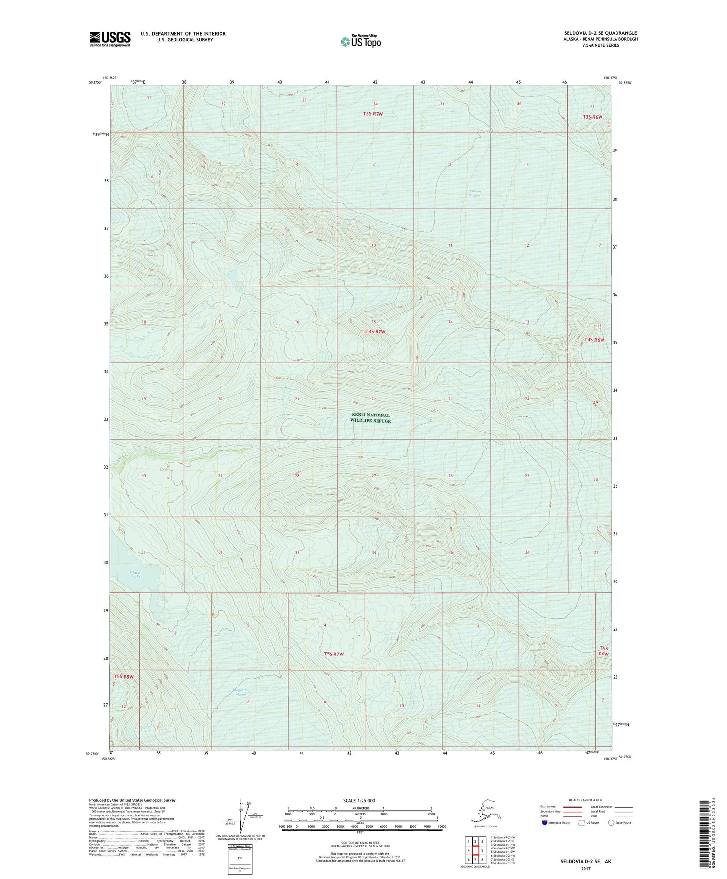 Seldovia D-2 SE Alaska US Topo Map Image