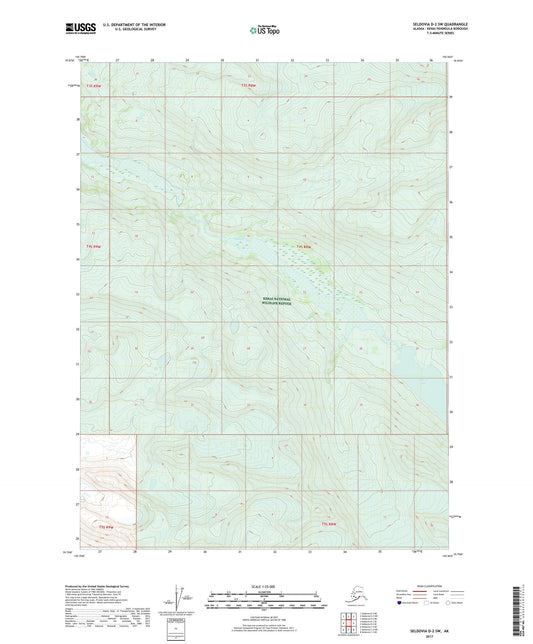 Seldovia D-2 SW Alaska US Topo Map Image
