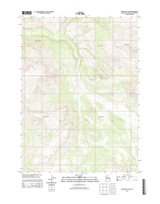 Seldovia D-4 NE Alaska US Topo Map Image