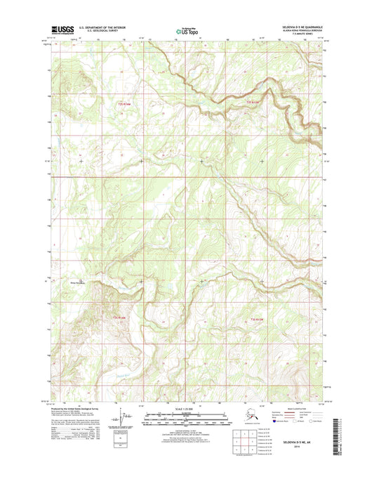 Seldovia D-5 NE Alaska US Topo Map Image