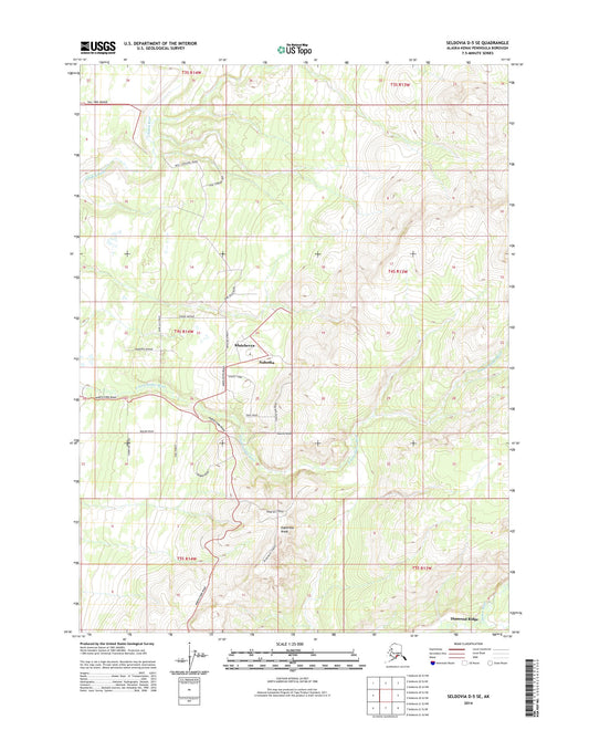 Seldovia D-5 SE Alaska US Topo Map Image