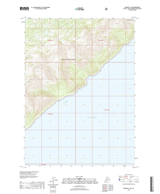 Seward A-1 NE Alaska US Topo Map Image