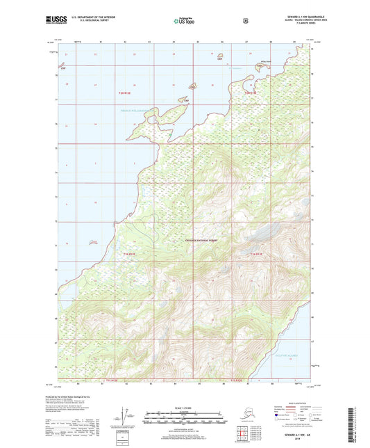 Seward A-1 NW Alaska US Topo Map Image