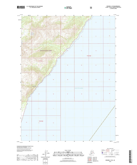 Seward A-1 SW Alaska US Topo Map Image