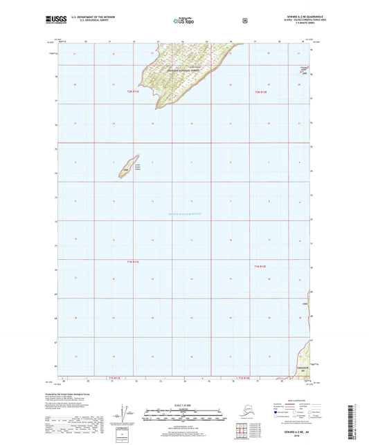 Seward A-2 NE Alaska US Topo Map Image