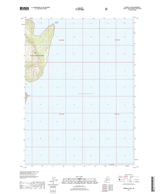 Seward A-2 NW Alaska US Topo Map Image