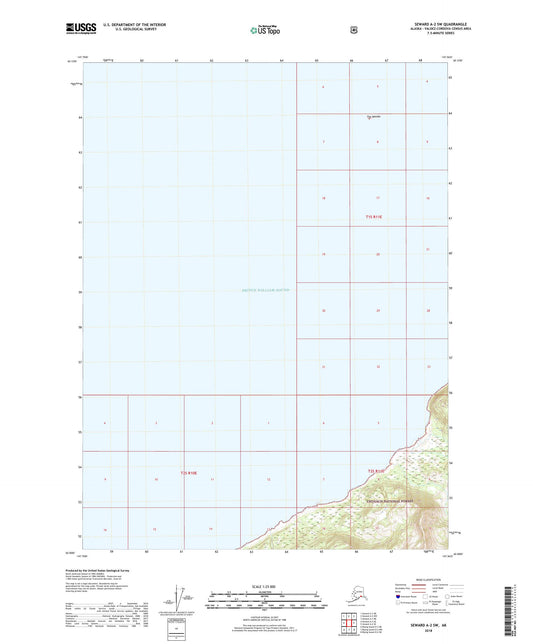 Seward A-2 SW Alaska US Topo Map Image