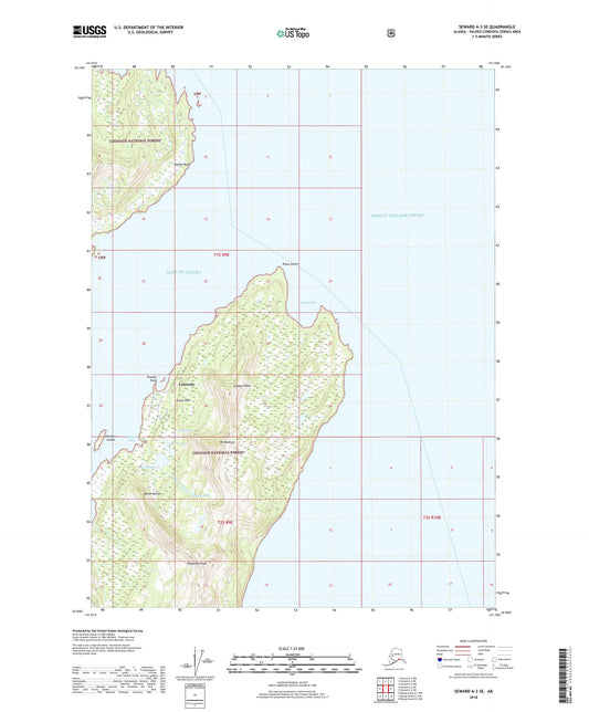 Seward A-3 SE Alaska US Topo Map Image