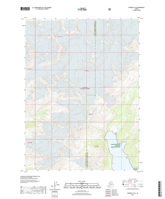Seward A-5 SE Alaska US Topo Map Image