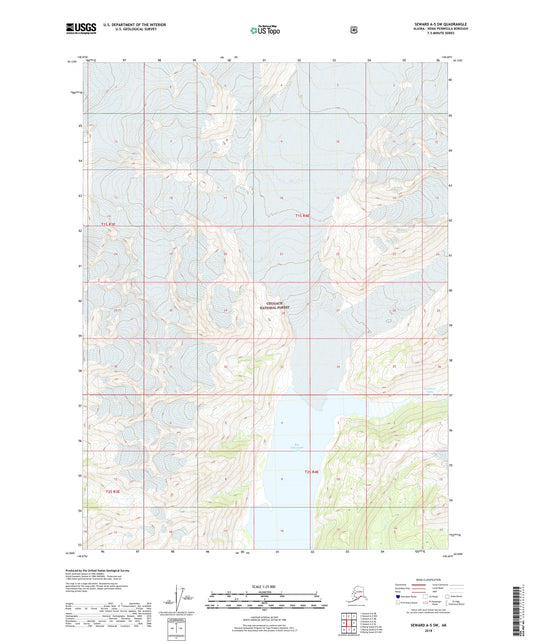 Seward A-5 SW Alaska US Topo Map Image