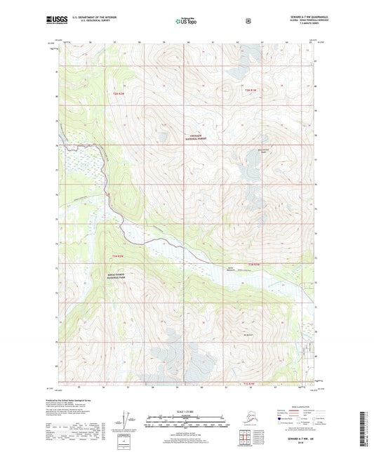 Seward A-7 NW Alaska US Topo Map Image