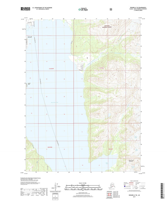 Seward A-7 SE Alaska US Topo Map Image