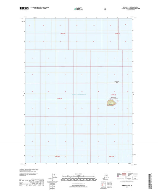 Seward B-2 NE Alaska US Topo Map Image