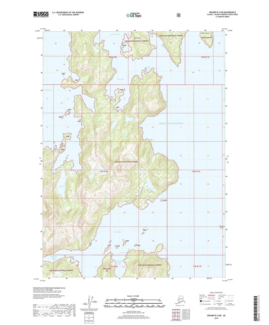 Seward B-2 NW Alaska US Topo Map Image