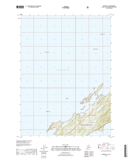 Seward B-2 SE Alaska US Topo Map Image