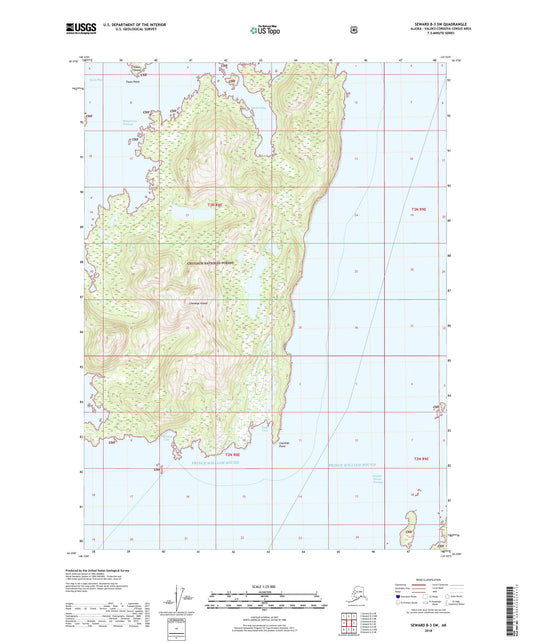 Seward B-3 SW Alaska US Topo Map Image