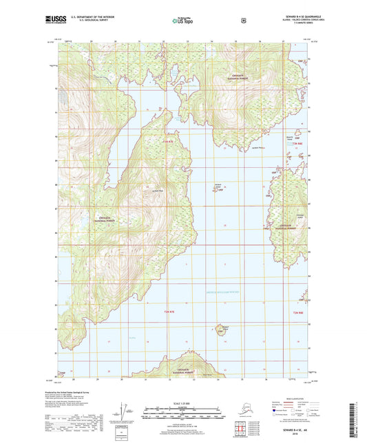 Seward B-4 SE Alaska US Topo Map Image