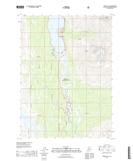 Seward B-7 SE Alaska US Topo Map Image