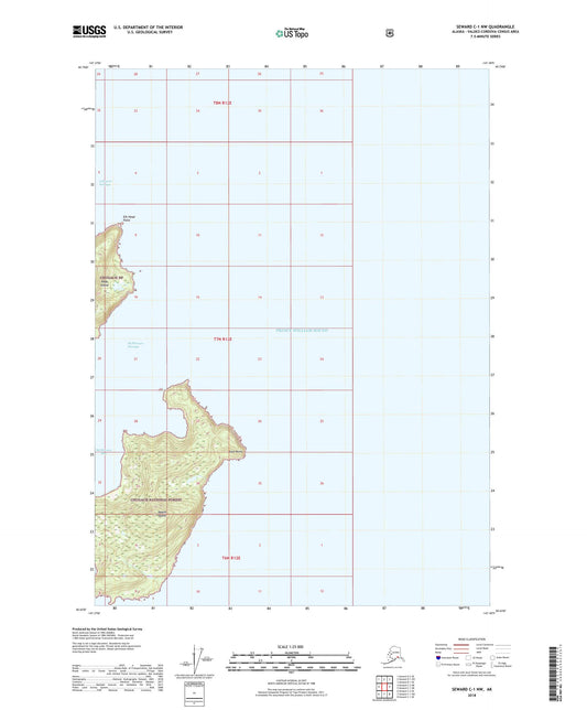 Seward C-1 NW Alaska US Topo Map Image