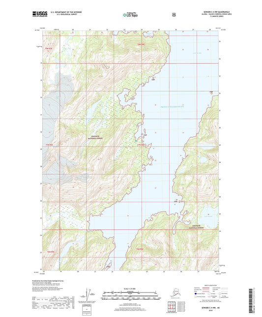 Seward C-4 NW Alaska US Topo Map Image