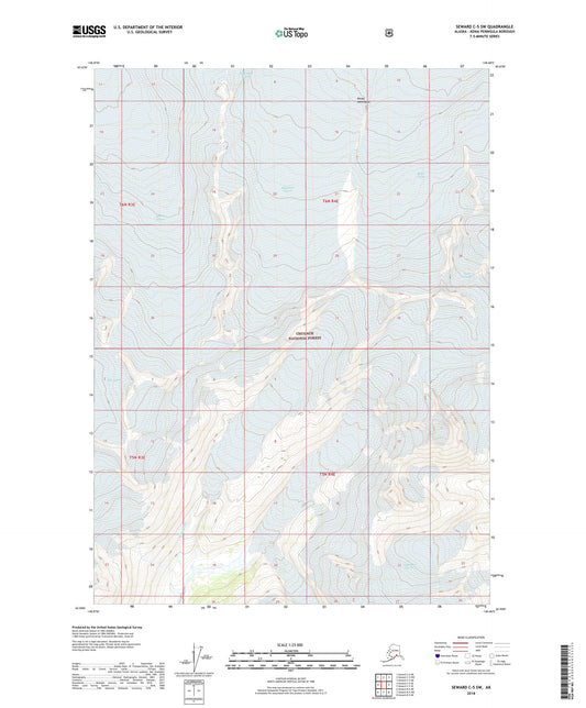 Seward C-5 SW Alaska US Topo Map Image