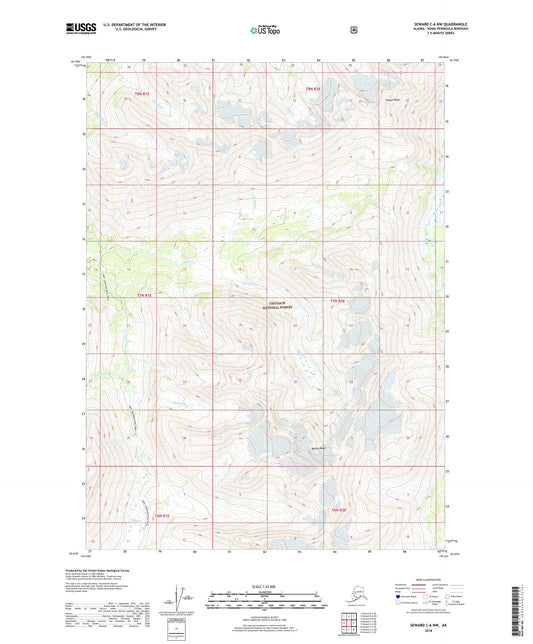 Seward C-6 NW Alaska US Topo Map Image