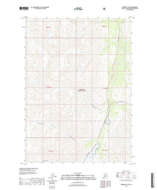 Seward C-7 NW Alaska US Topo Map Image
