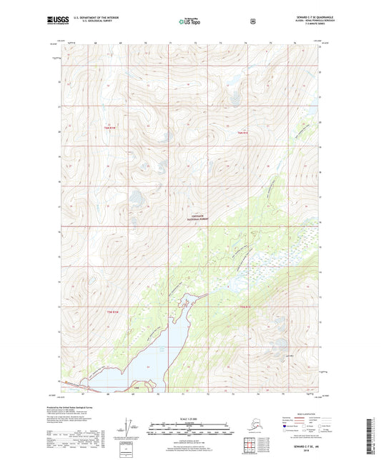 Seward C-7 SE Alaska US Topo Map Image