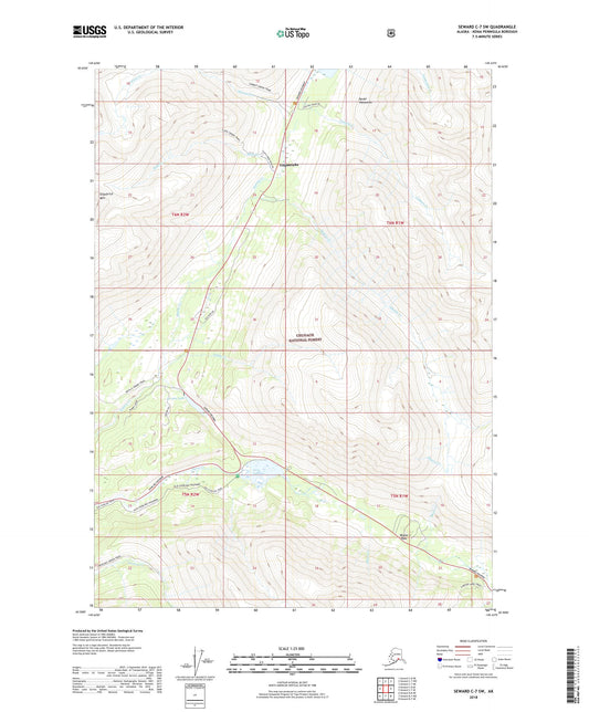Seward C-7 SW Alaska US Topo Map Image