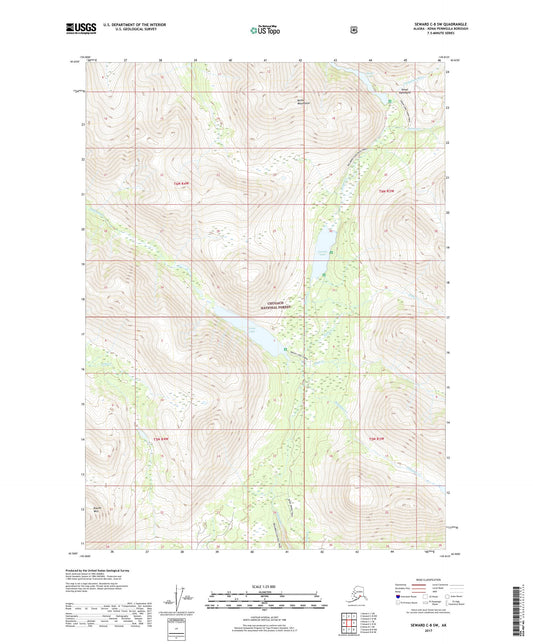 Seward C-8 SW Alaska US Topo Map Image