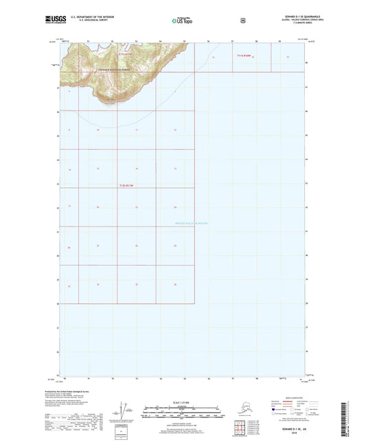 Seward D-1 SE Alaska US Topo Map Image