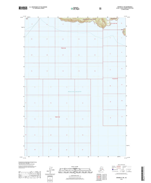 Seward D-1 SW Alaska US Topo Map Image
