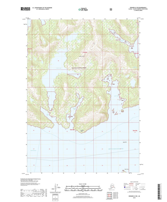 Seward D-3 SW Alaska US Topo Map Image