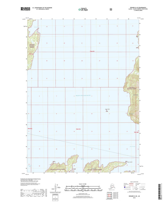 Seward D-4 SE Alaska US Topo Map Image
