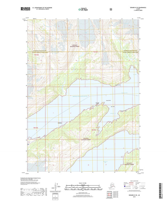 Seward D-5 SE Alaska US Topo Map Image