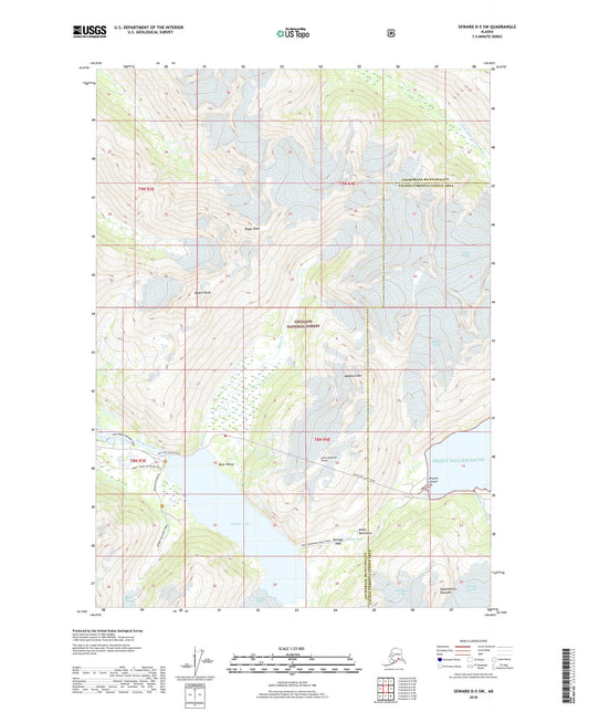 Seward D-5 SW Alaska US Topo Map Image