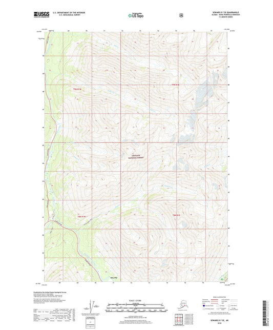 Seward D-7 SE Alaska US Topo Map Image