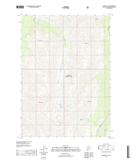 Seward D-7 SW Alaska US Topo Map Image
