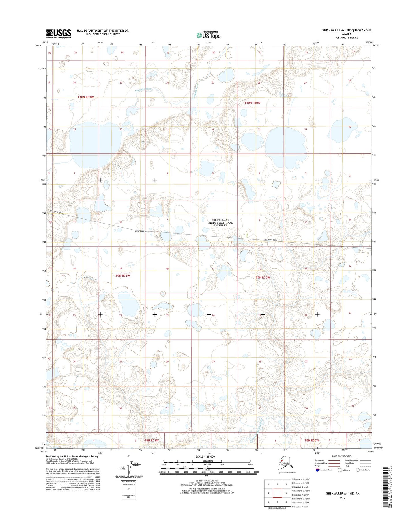 Shishmaref A-1 NE Alaska US Topo Map Image