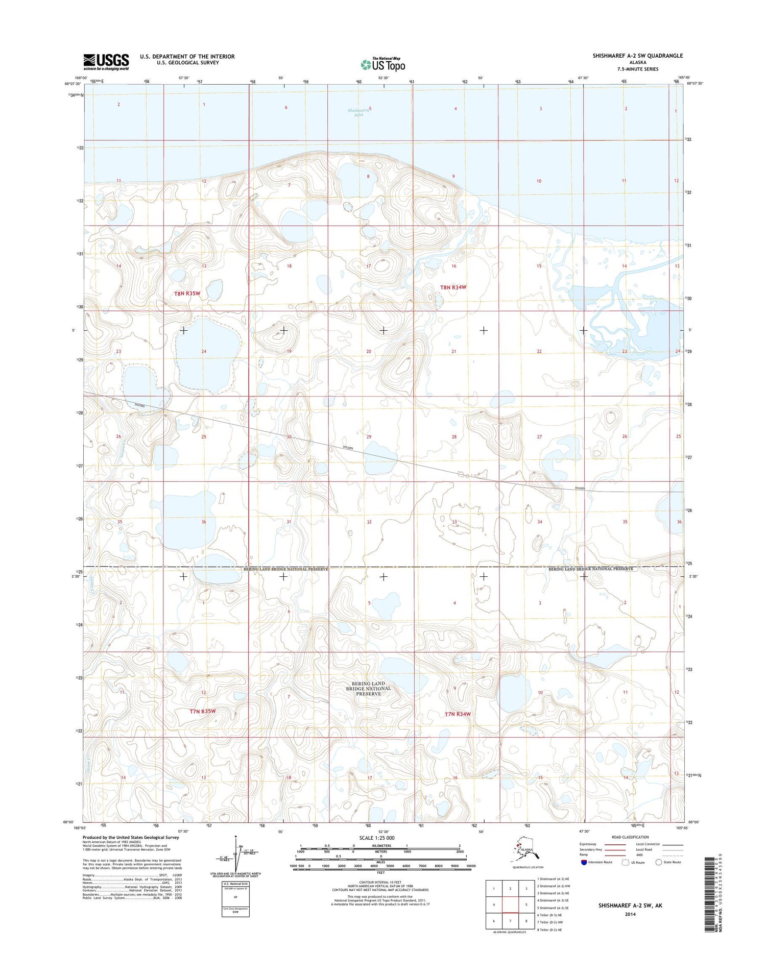 Shishmaref A-2 SW Alaska US Topo Map Image