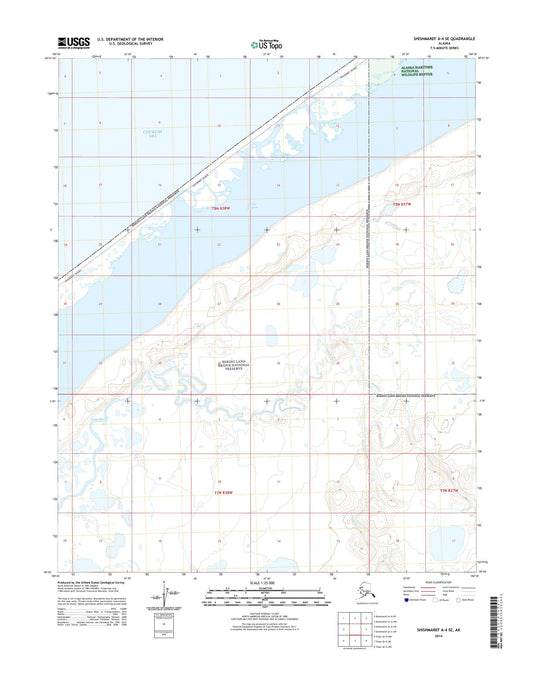 Shishmaref A-4 SE Alaska US Topo Map Image